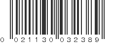 UPC 021130032389