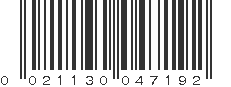 UPC 021130047192