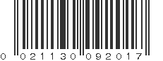 UPC 021130092017