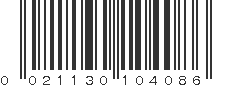 UPC 021130104086