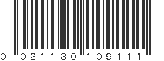 UPC 021130109111