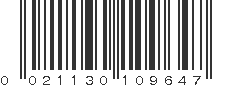 UPC 021130109647