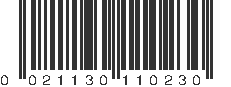 UPC 021130110230