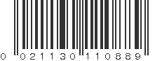 UPC 021130110889