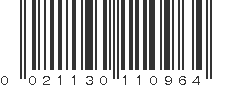 UPC 021130110964