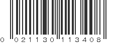 UPC 021130113408