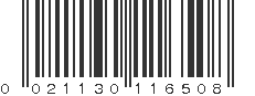 UPC 021130116508