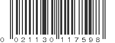 UPC 021130117598