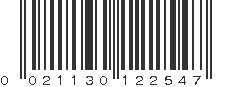 UPC 021130122547