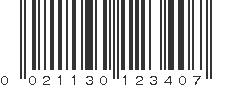 UPC 021130123407