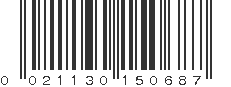 UPC 021130150687