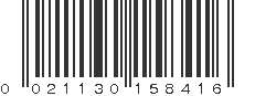 UPC 021130158416