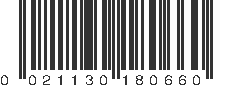 UPC 021130180660