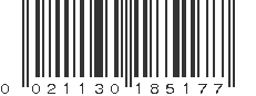 UPC 021130185177