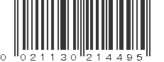 UPC 021130214495