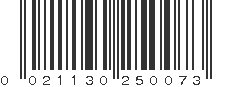 UPC 021130250073