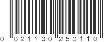 UPC 021130250110