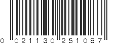 UPC 021130251087