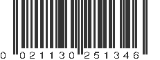 UPC 021130251346