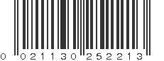 UPC 021130252213