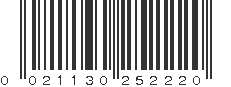 UPC 021130252220