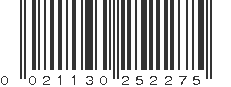 UPC 021130252275