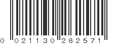 UPC 021130262571