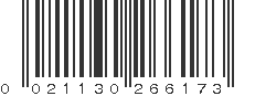 UPC 021130266173