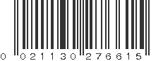 UPC 021130276615
