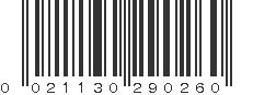 UPC 021130290260