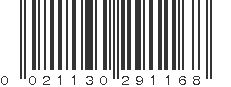 UPC 021130291168