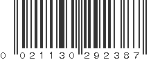 UPC 021130292387