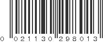 UPC 021130298013