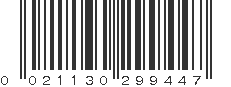 UPC 021130299447