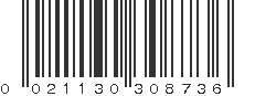 UPC 021130308736