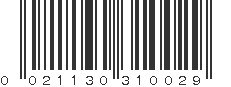 UPC 021130310029