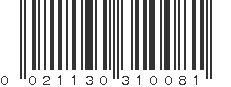 UPC 021130310081