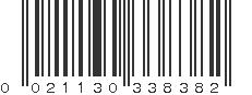 UPC 021130338382