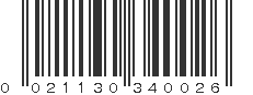 UPC 021130340026