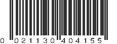 UPC 021130404155