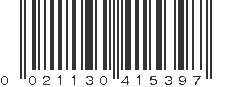 UPC 021130415397