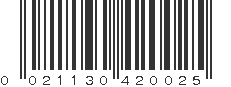 UPC 021130420025