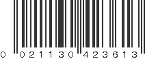 UPC 021130423613