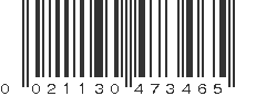 UPC 021130473465