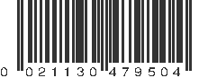 UPC 021130479504