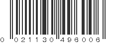 UPC 021130496006