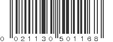 UPC 021130501168