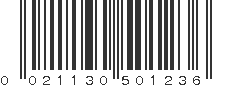 UPC 021130501236