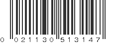 UPC 021130513147