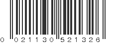 UPC 021130521326